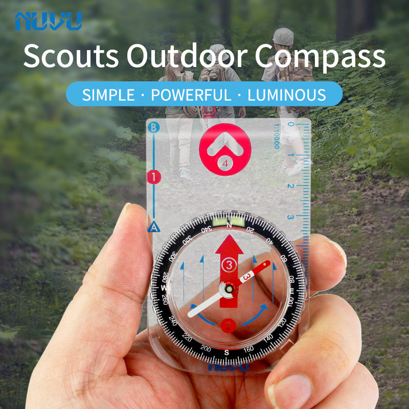 Education  outdoors compass and scouts compass