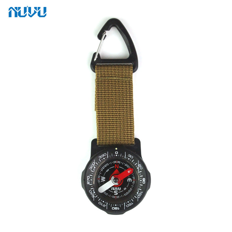 NUVU outdoor compass with landyard attachment